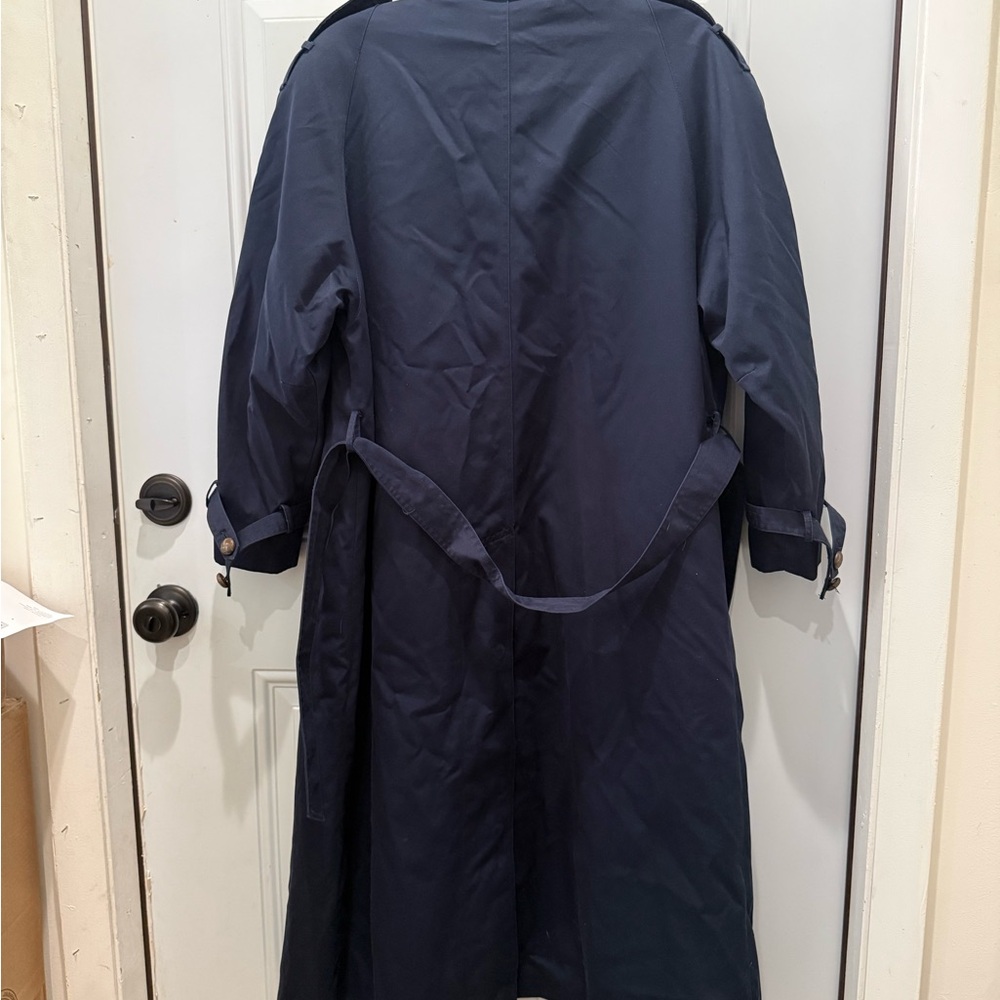 Navy Blue Trench Coat - Picture 3 of 8
